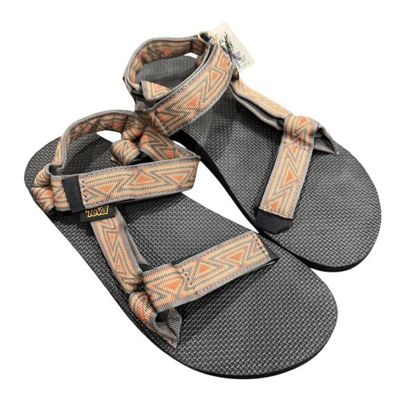 Mens American Eagle X Teva 1984 Original Universal Sandals sz 8 Brown Black - LN - Picture 1 of 5
